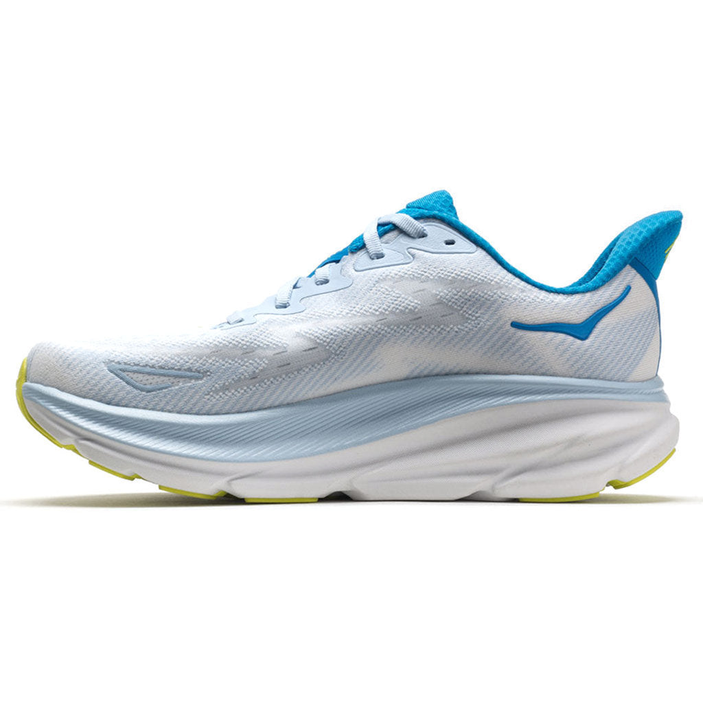 Hoka One One Clifton 9 Textile Mens Trainers#color_ice water evening primrose