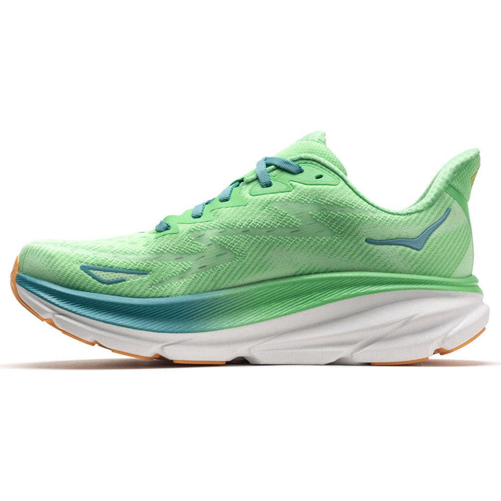 Hoka One One Clifton 9 Textile Mens Trainers#color_zest lime glow