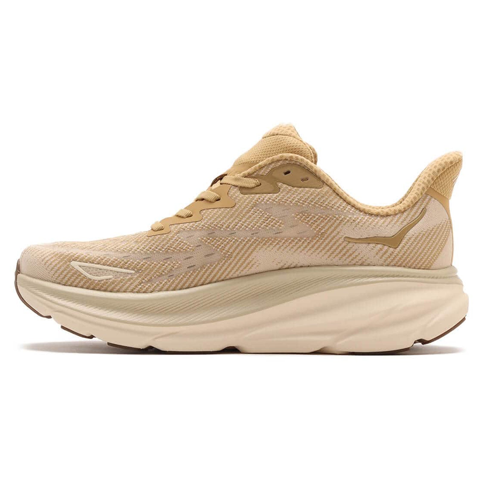 Hoka Clifton 9 Textile Mens Trainers#color_wheat shifting sand