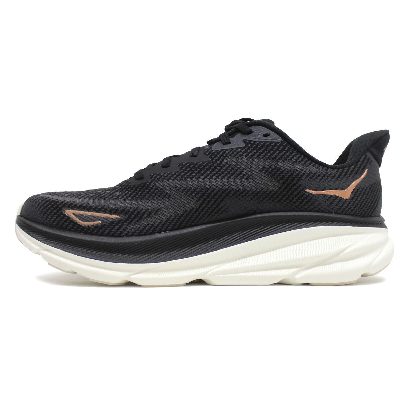 Hoka Womens Trainers Clifton 9 Lace Up Low Top Running Textile - UK 9