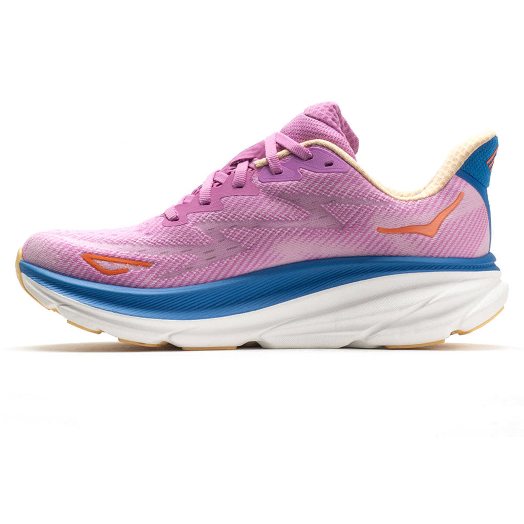 Hoka One One Clifton 9 Textile Womens Trainers#color_cyclamen sweet lilac