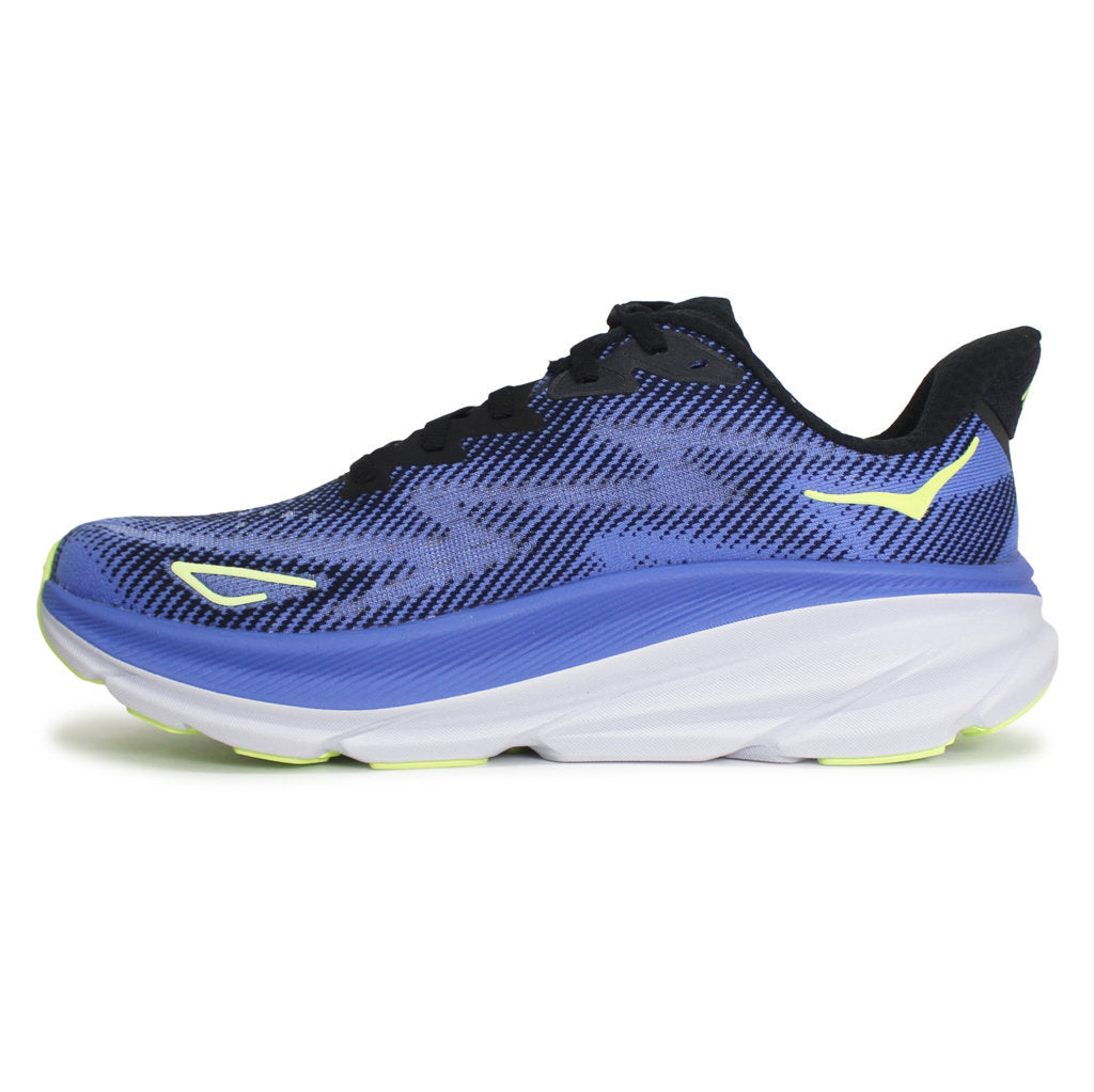 Hoka One One Clifton 9 Textile Womens Trainers#color_black stellar blue