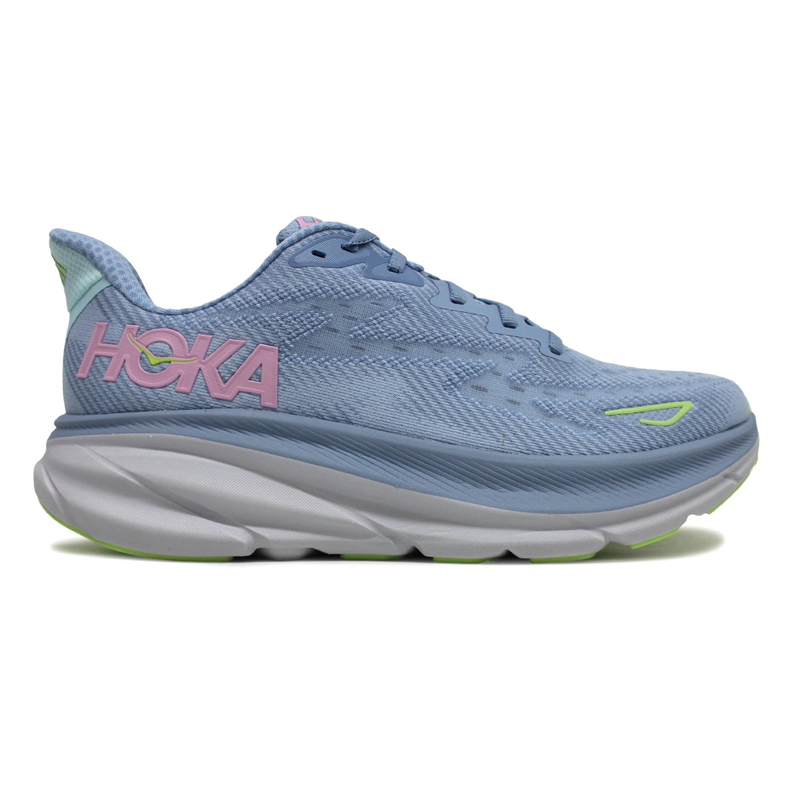 Hoka One One Clifton 9 Textile Mens Trainers#color_Dusk Pink Twilight