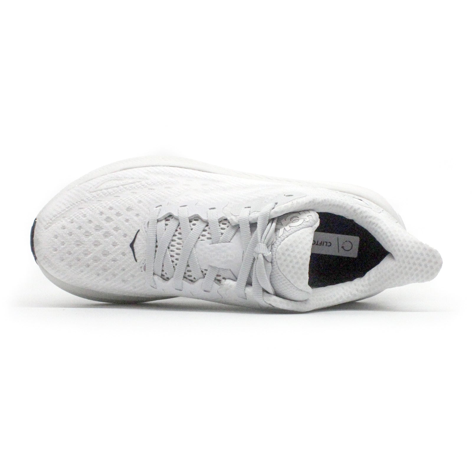 Hoka Clifton 9 Textile Womens Trainers#color_cosmic grey white