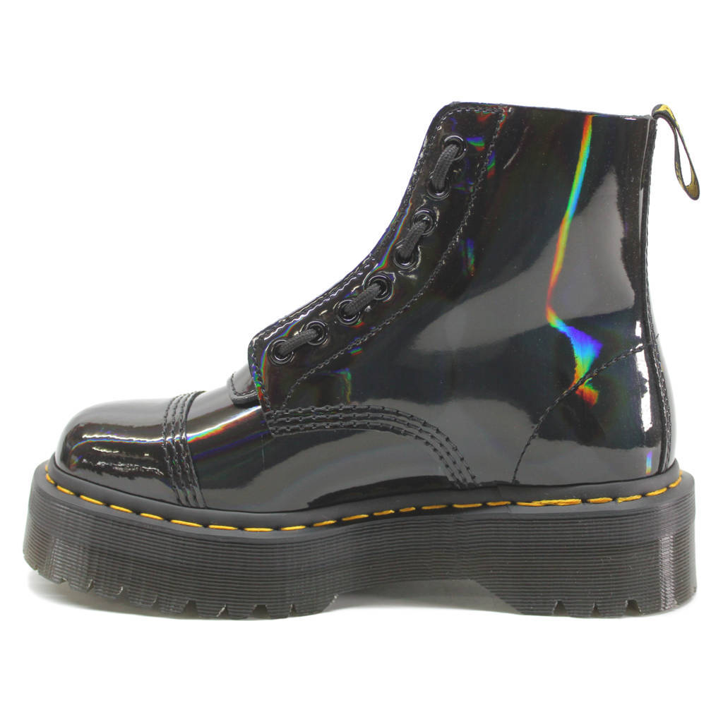 Dr. Martens Womens Boots Sinclair Casual Lace-Up Ankle Rainbow Leather - UK 4