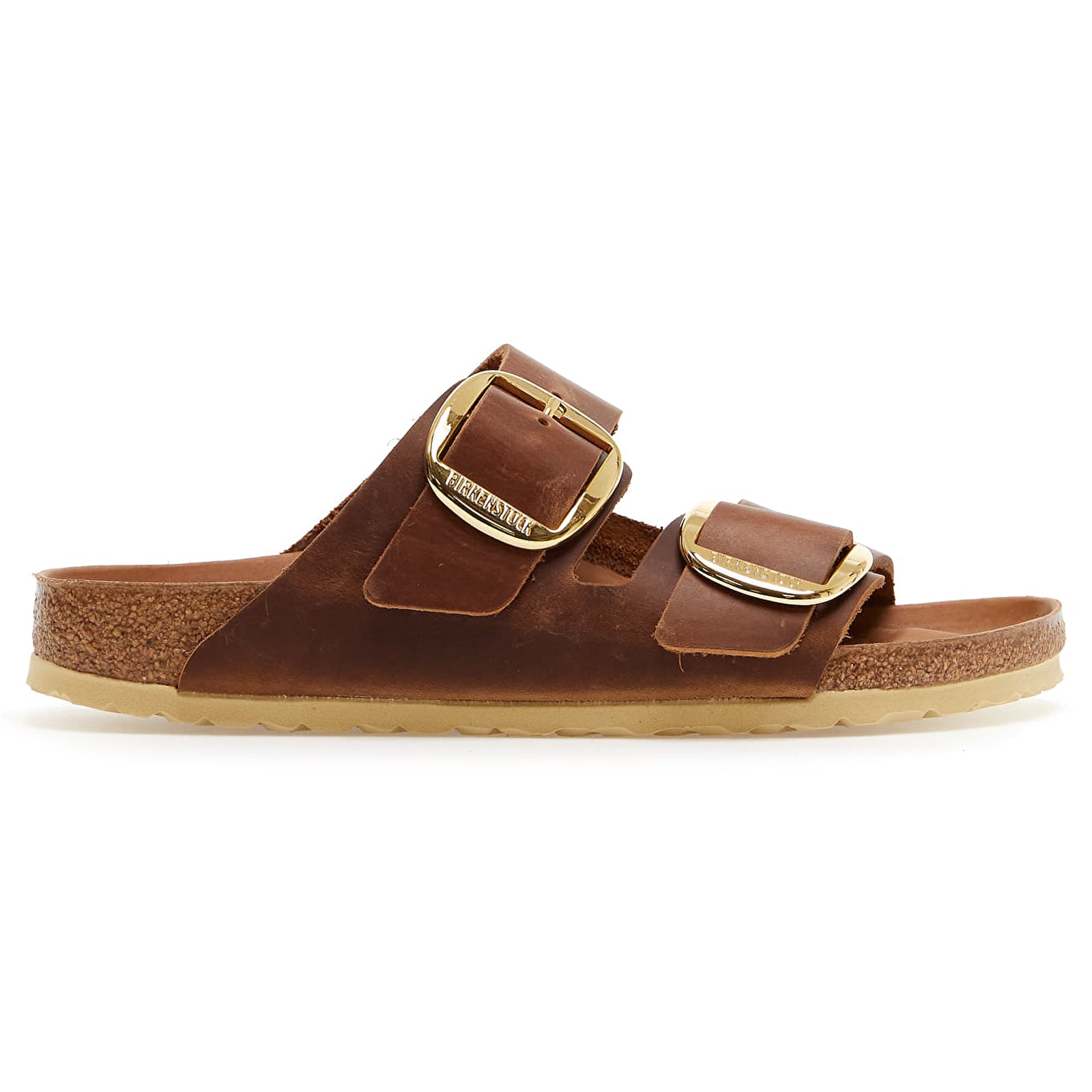 Birkenstock Arizona Big Buckle 1011072 Oiled Leather Unisex Sandals - Cognac - 39#color_cognac