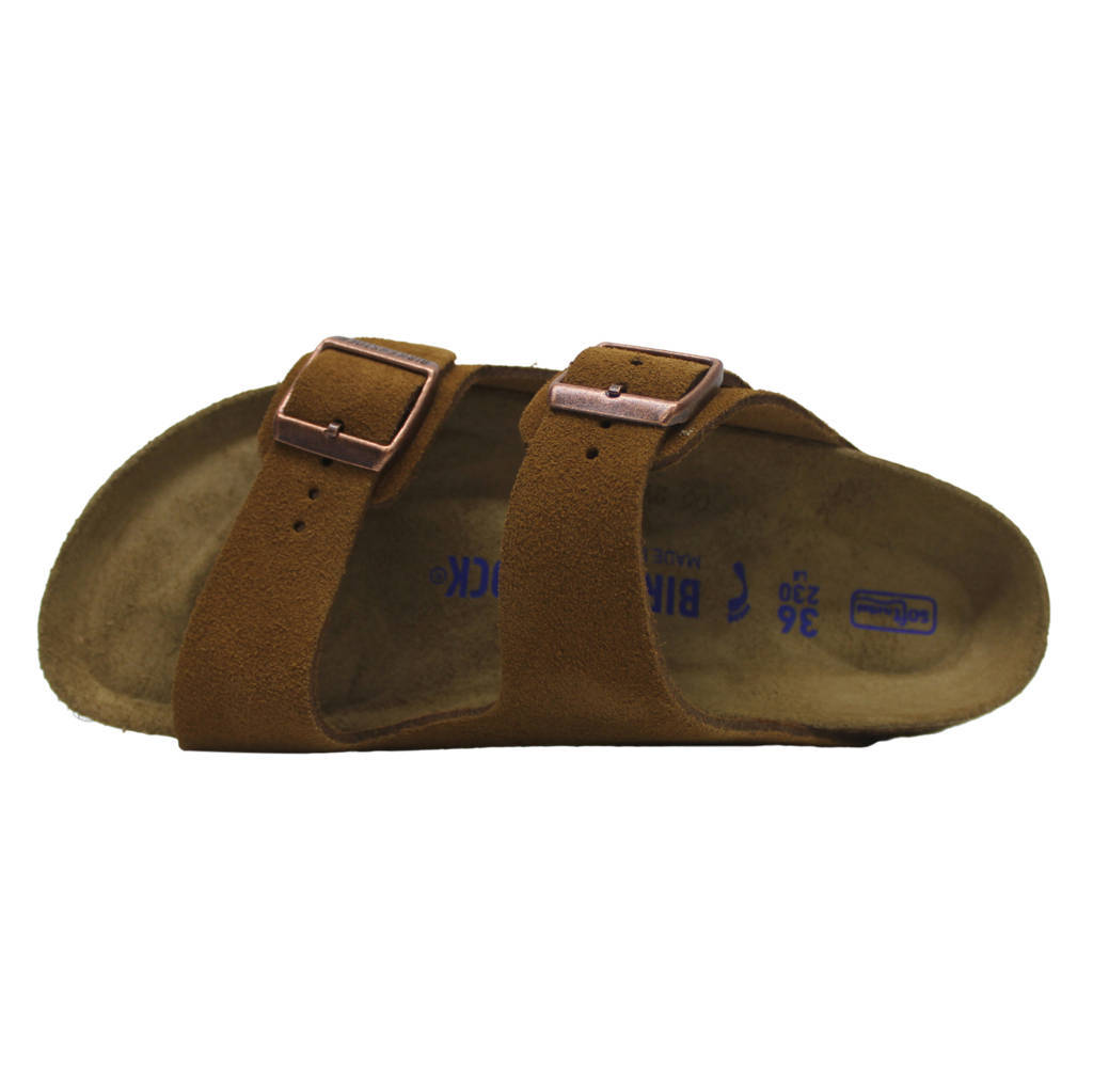 Birkenstock Arizona BS Suede Leather Unisex Sandals#color_mink