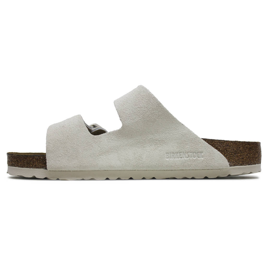 Birkenstock Arizona BS Suede Leather Unisex Sandals#color_modern suede antique white