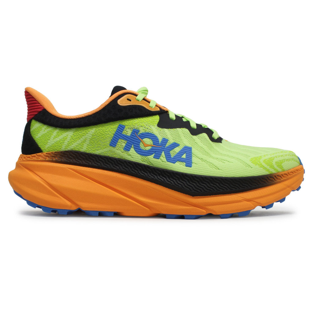 Hoka One One Challenger ATR 7 Textile Mens Trainers#color_black lettuce