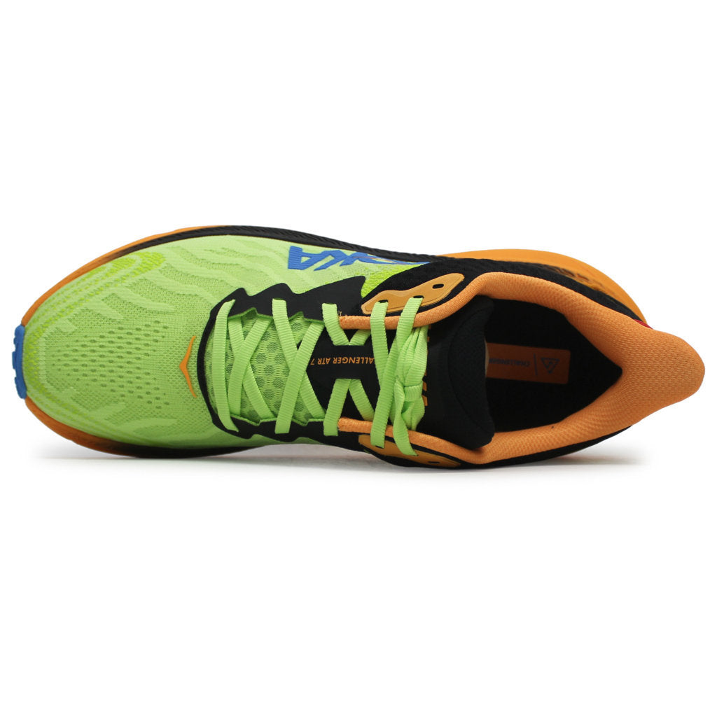 Hoka One One Challenger ATR 7 Textile Mens Trainers#color_black lettuce