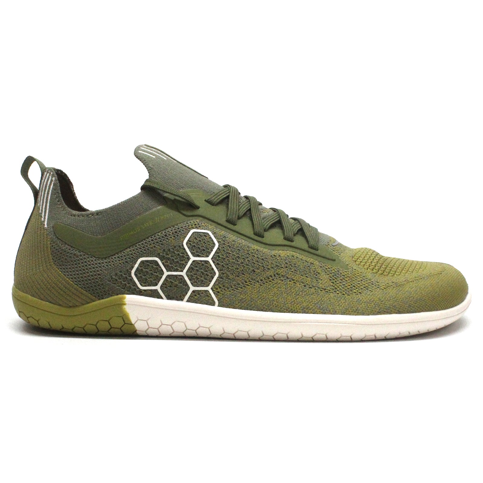 Vivobarefoot Primus Lite Knit Textile Synthetic Mens Trainers#color_forest green