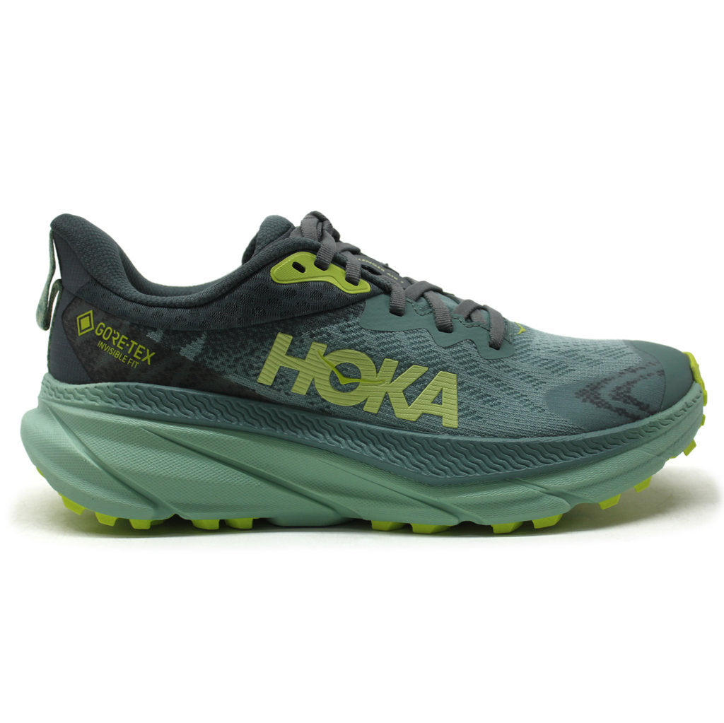 Hoka One One Challenger ATR 7 GTX Textile Synthetic Womens Trainers#color_trellis balsam green