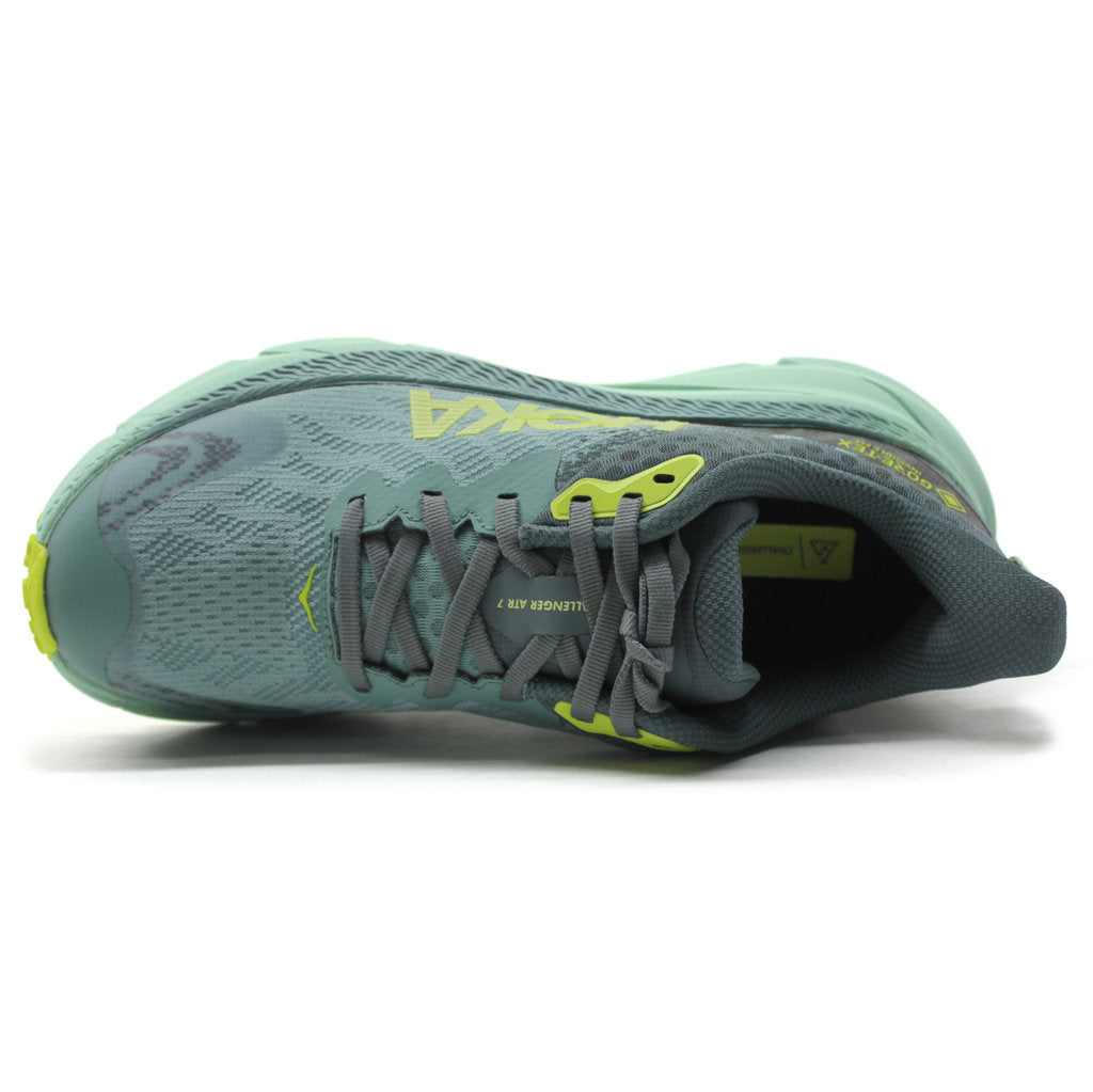 Hoka One One Challenger ATR 7 GTX Textile Synthetic Womens Trainers#color_trellis balsam green