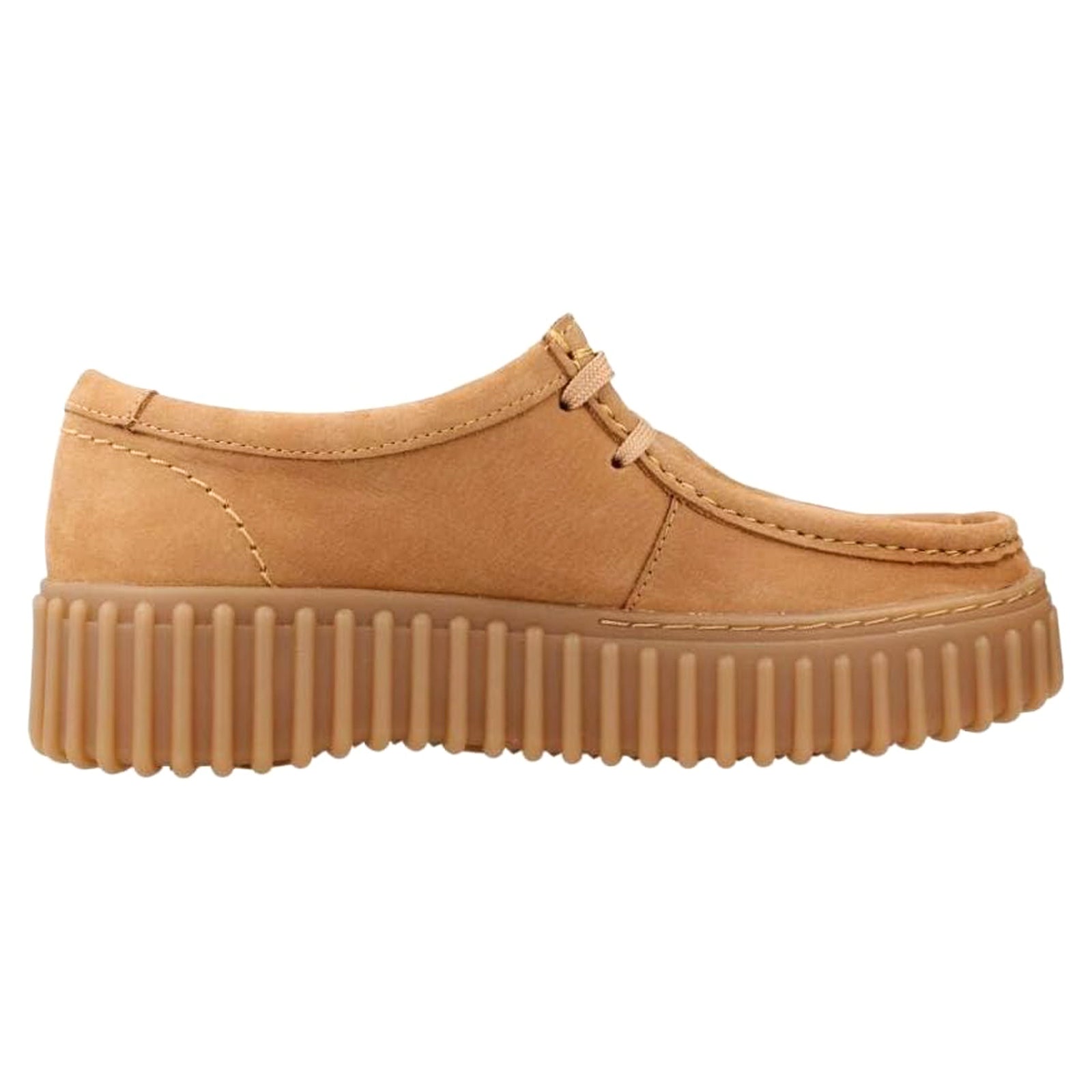 Clarks Torhill Bee Nubuck Women's Shoes#color_light tan