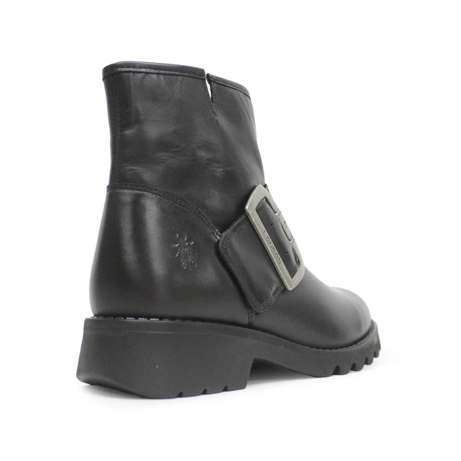 Fly London Rily991Fly Rug Leather Women's Heeled Boots#color_black black