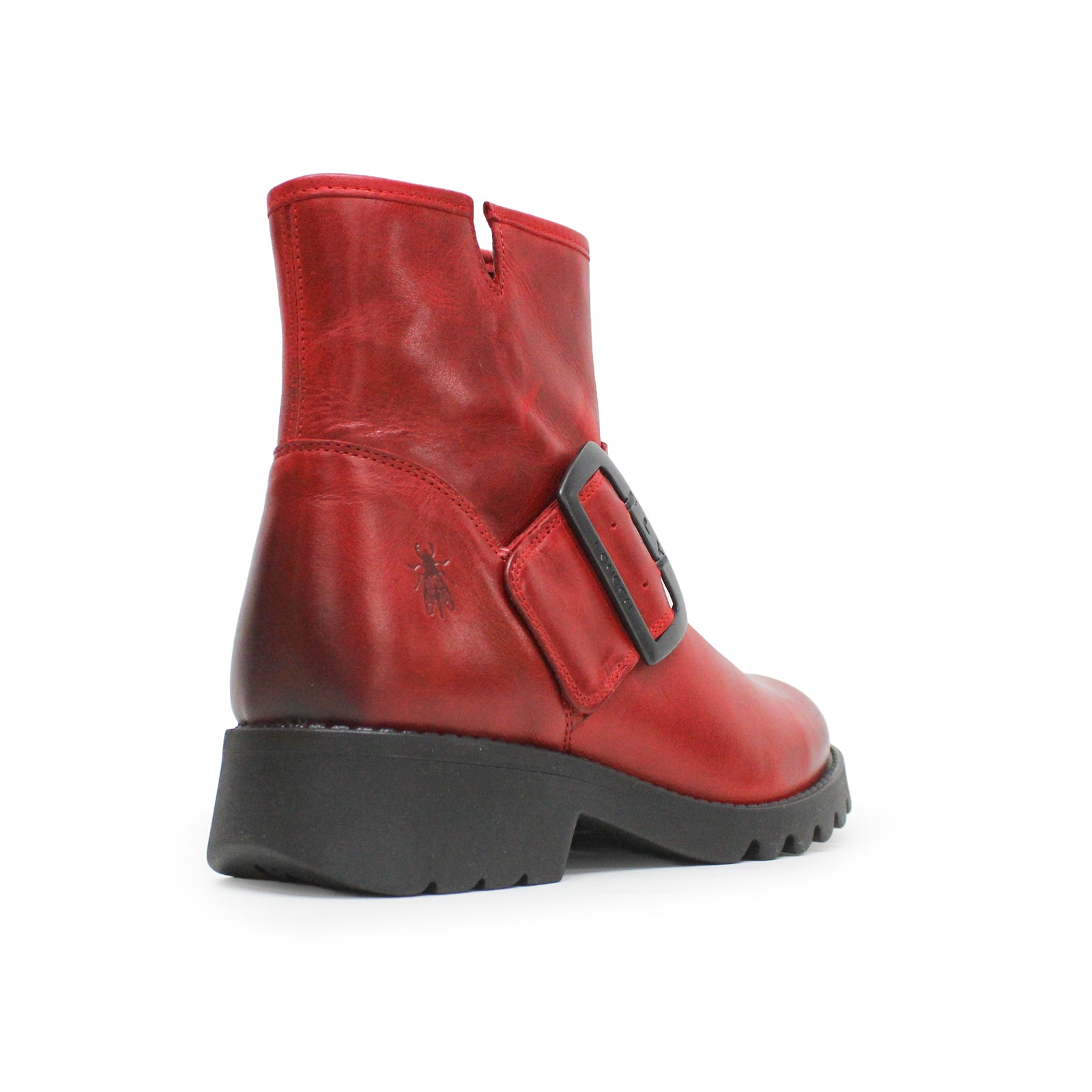 Fly London Rily991Fly Rug Leather Women's Heeled Boots#color_red