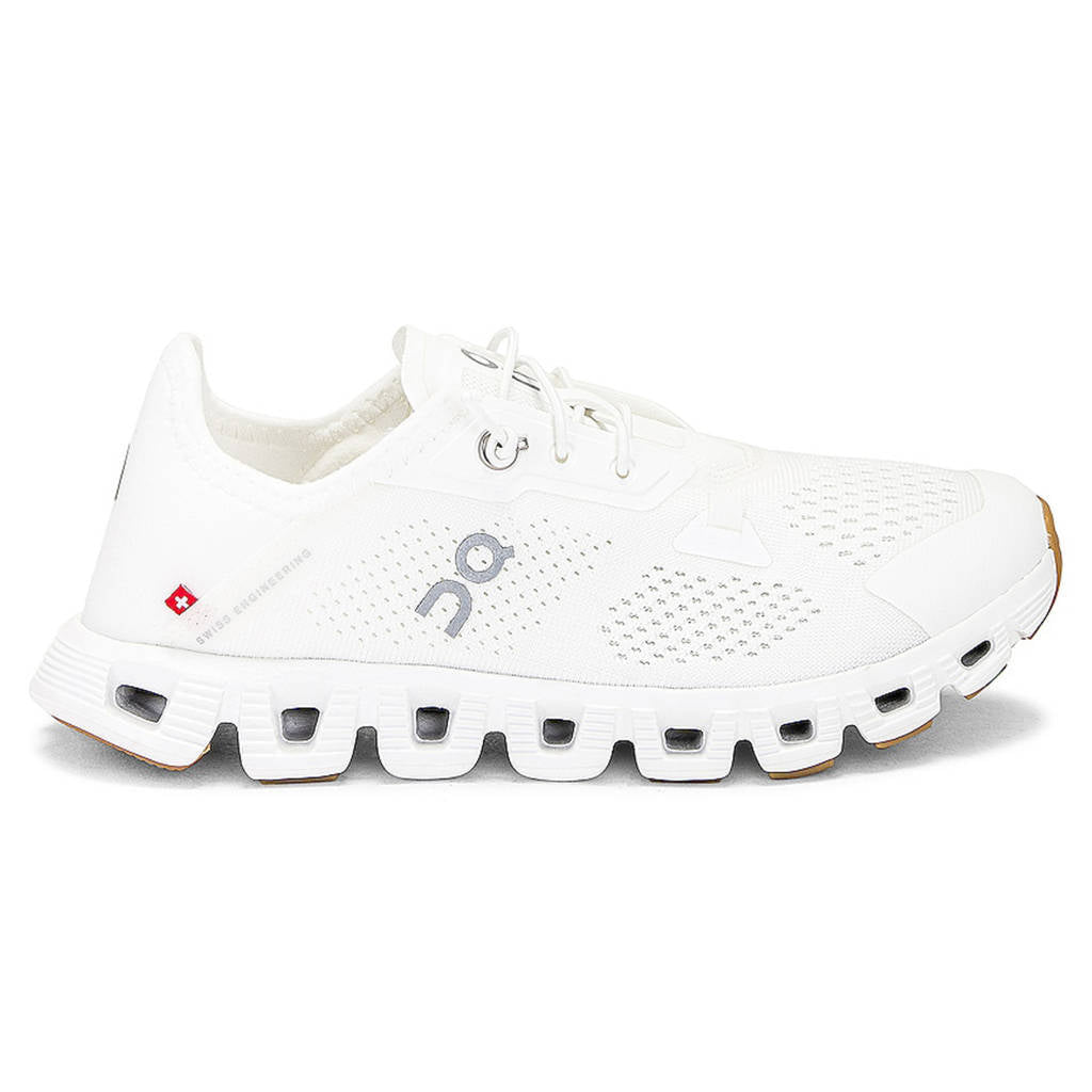 On Cloud 5 Coast Textile Synthetic Mens Trainers#color_undyed white white