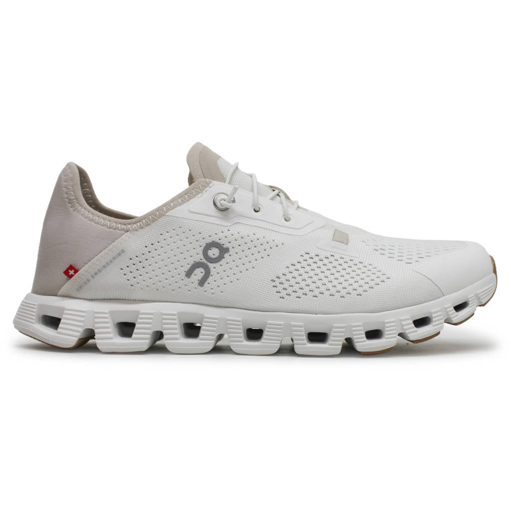 On Cloud 5 Coast Textile Synthetic Mens Trainers#color_undyed white pearl