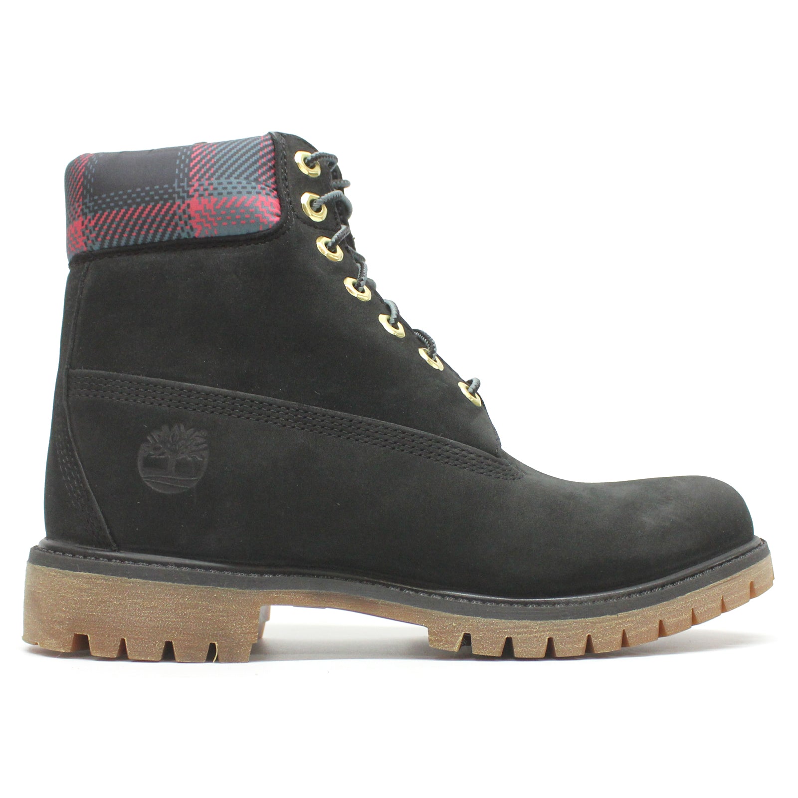 Timberland 6 Inch Premium WP Nubuck Mens Boots#color_black pink