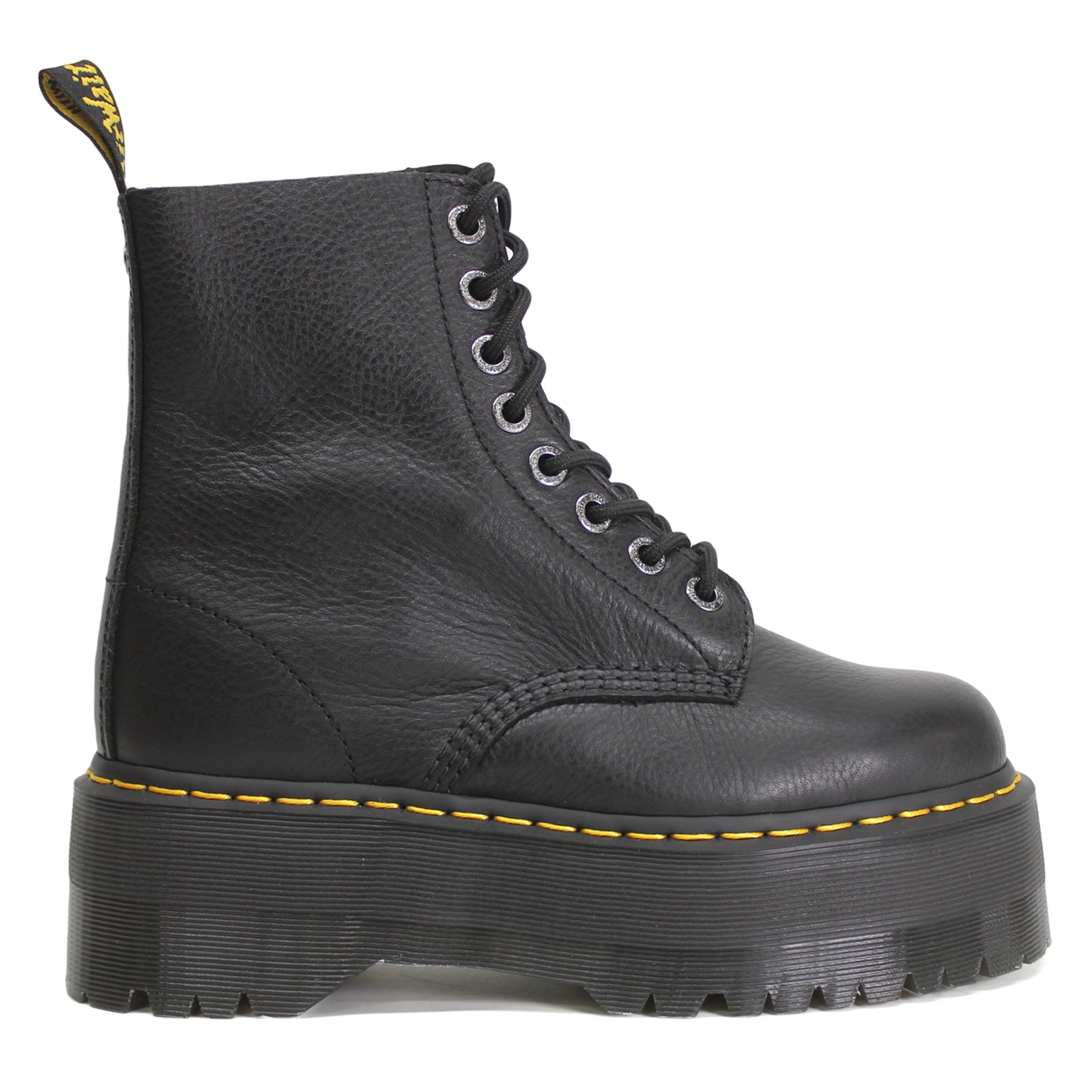 Dr. Martens 1460 Pascal Max 26925001 Pisa Leather Womens Boots - Black - 5#color_black