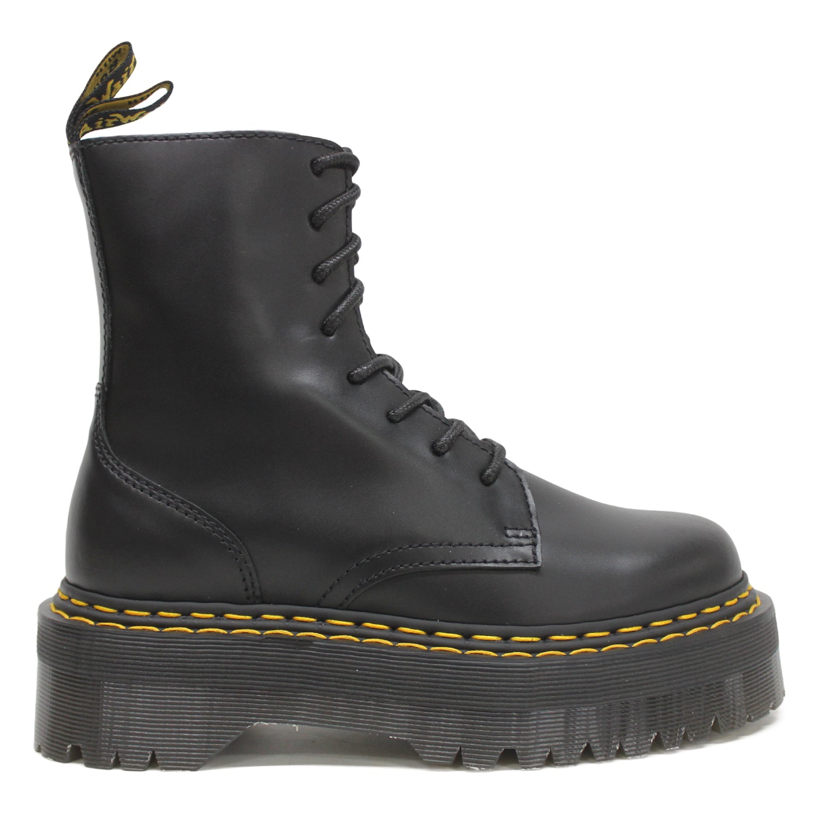 Dr. Martens Jadon DS 30638001 Paris Leather Unisex Boots - Black - 6#color_black