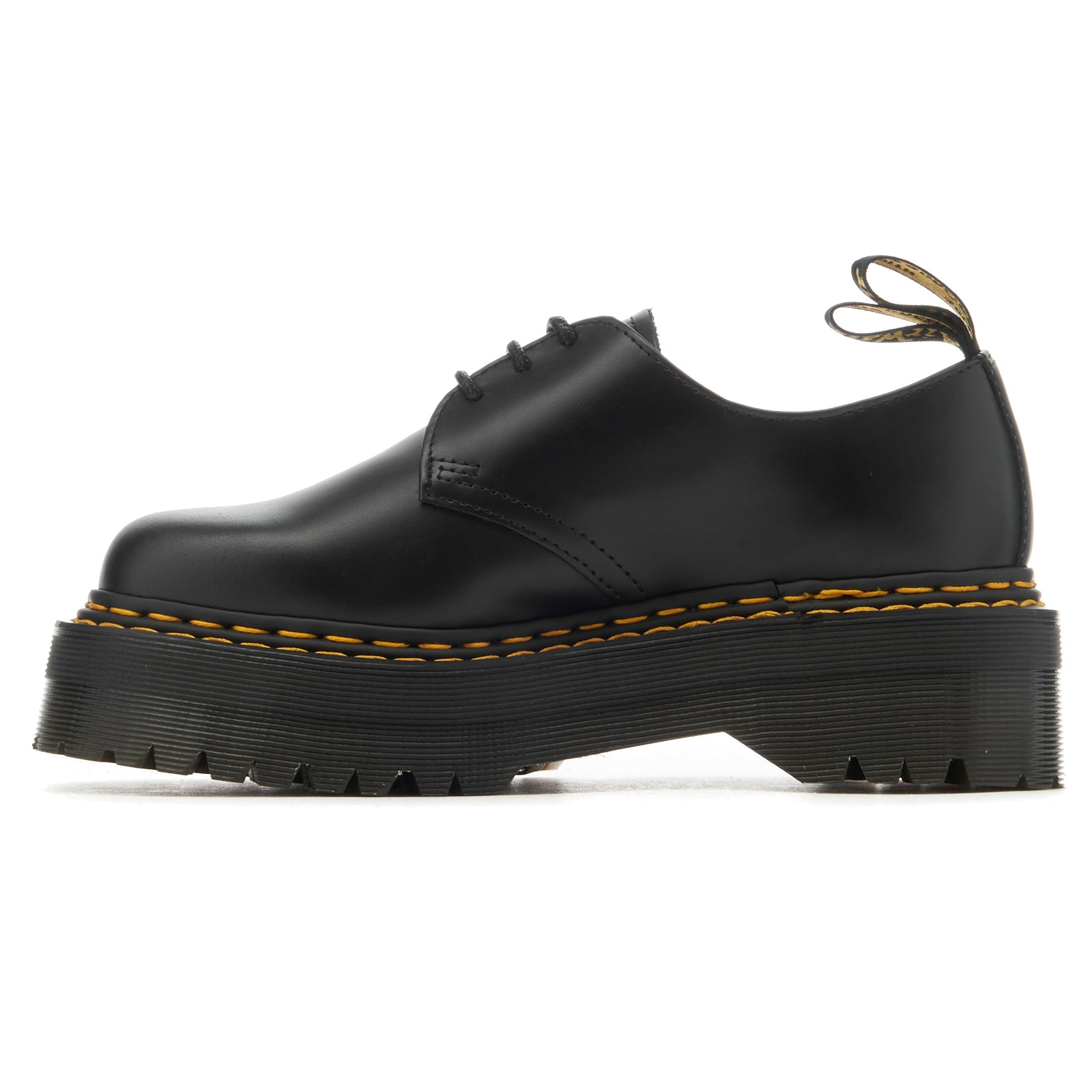 Dr. Martens 1461 Quad DS 30643001 Paris Leather Unisex Shoes - Black - 4#color_black