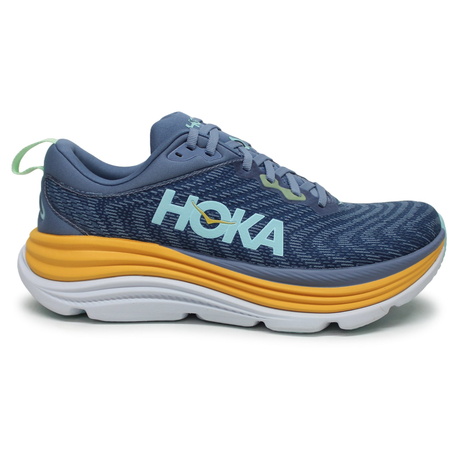 Hoka Gaviota 5 1127929-SSK Textile Synthetic Mens Trainers - Shadow Dusk - 7.5#color_shadow dusk