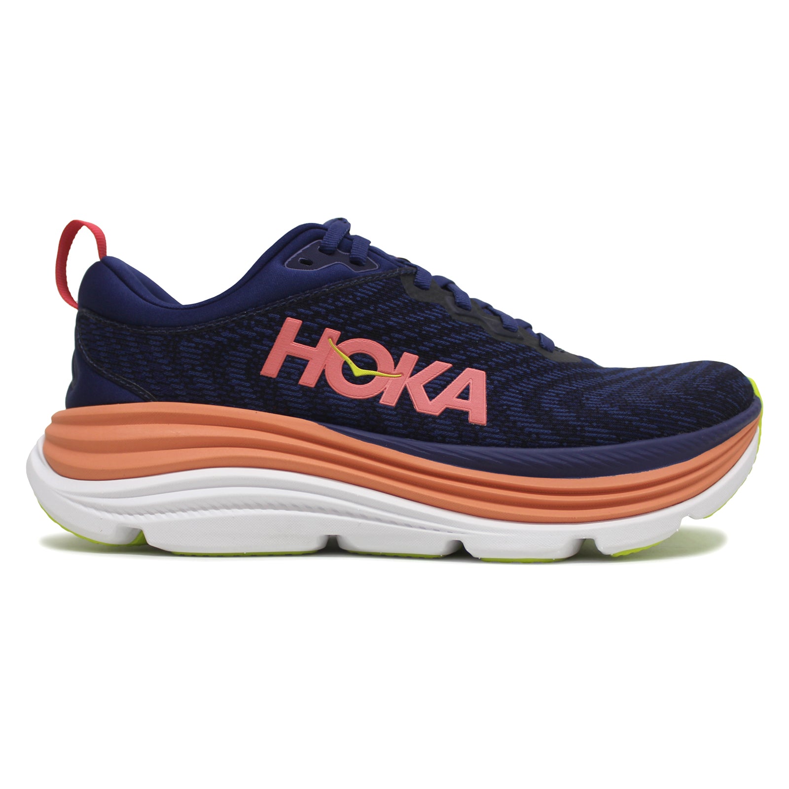 Hoka Gaviota 5 1134270-EVN Textile Synthetic Womens Trainers - Evening Sky Coral - W - 6#color_evening sky coral