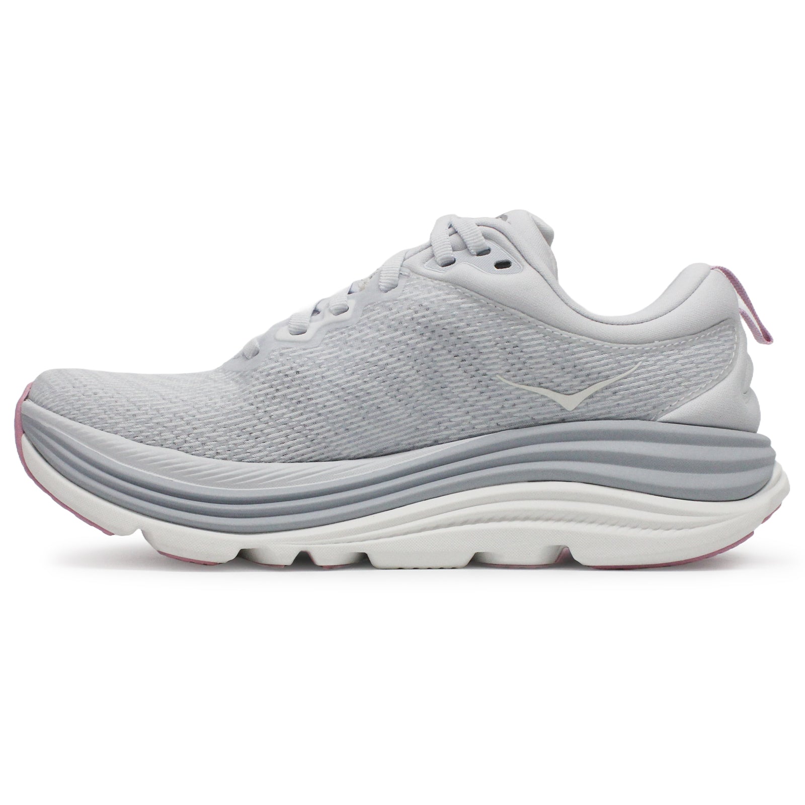 Hoka Gaviota 5 Textile Synthetic Womens Trainers#color_sea ice pink twilight