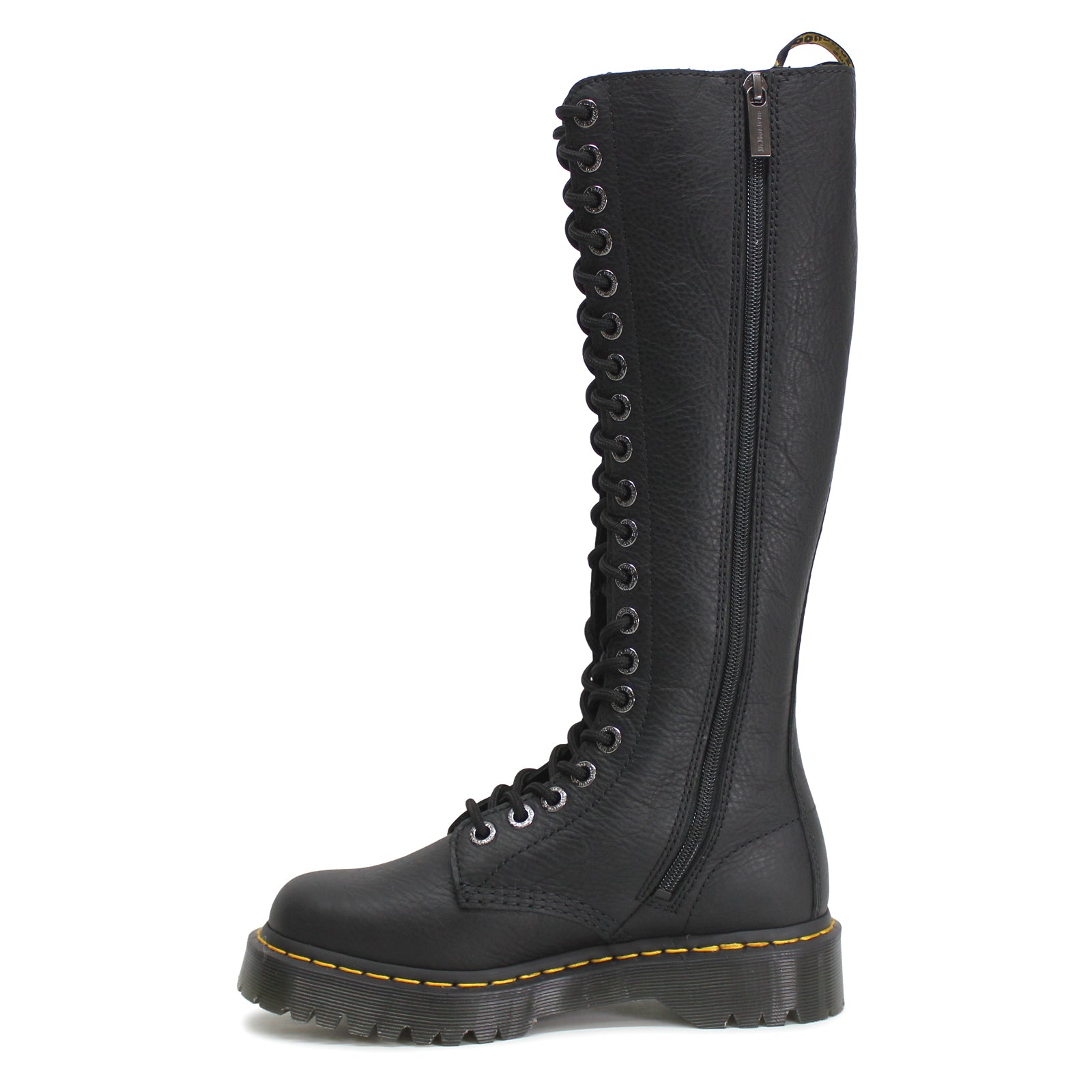 Dr. Martens 1B60 Bex 27016001 Pisa Leather Womens Boots - Black - 5#color_black