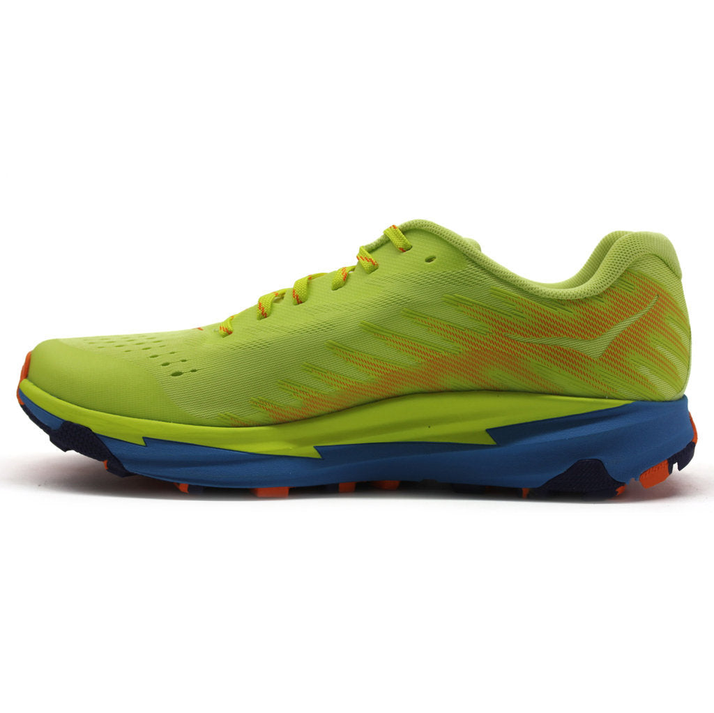 Hoka One One Torrent 3 Textile Synthetic Mens Trainers#color_citrus glow diva blue