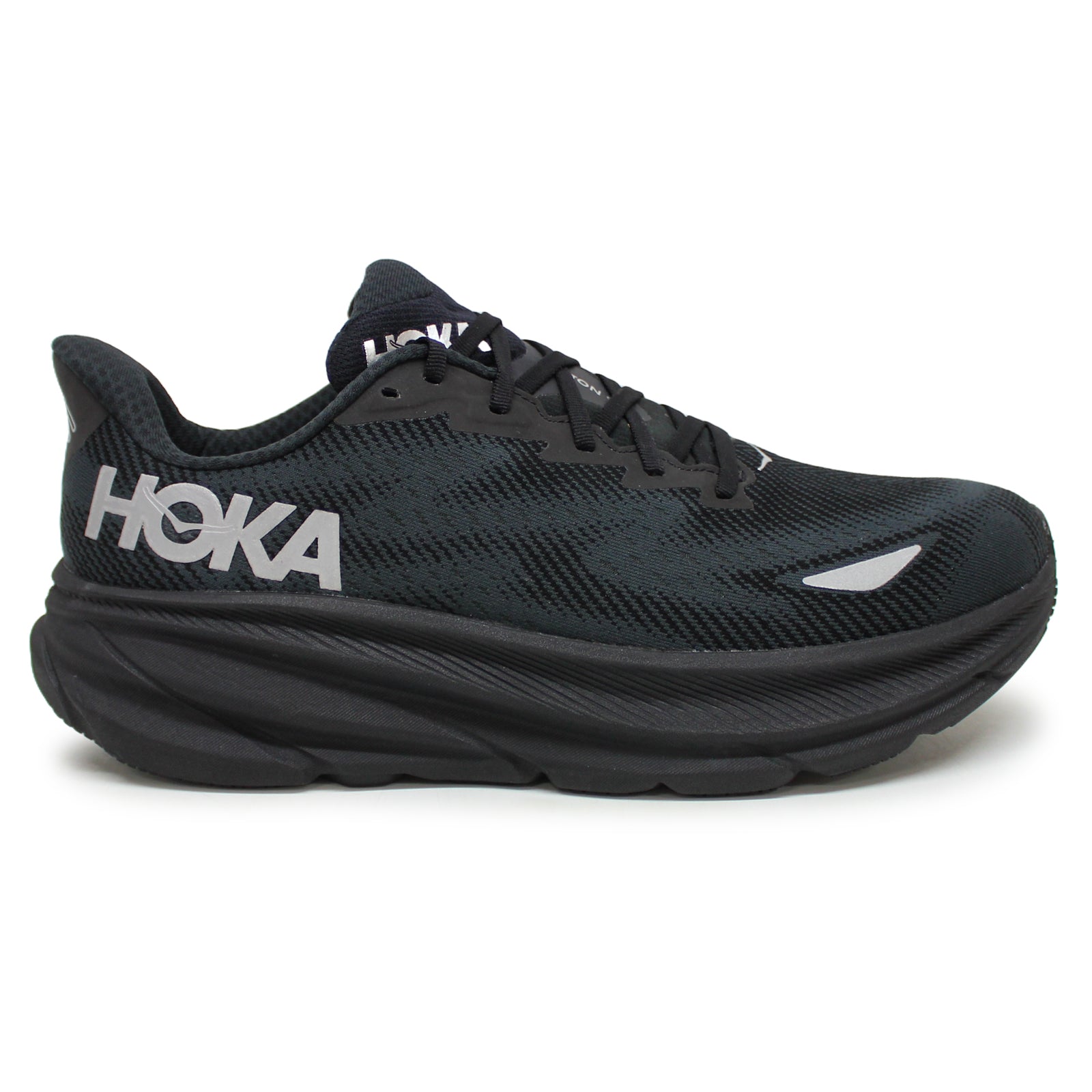 Hoka Clifton 9 GTX 1141470-BBLC Textile Synthetic Mens Trainers - Black Black - 8.5#color_black black