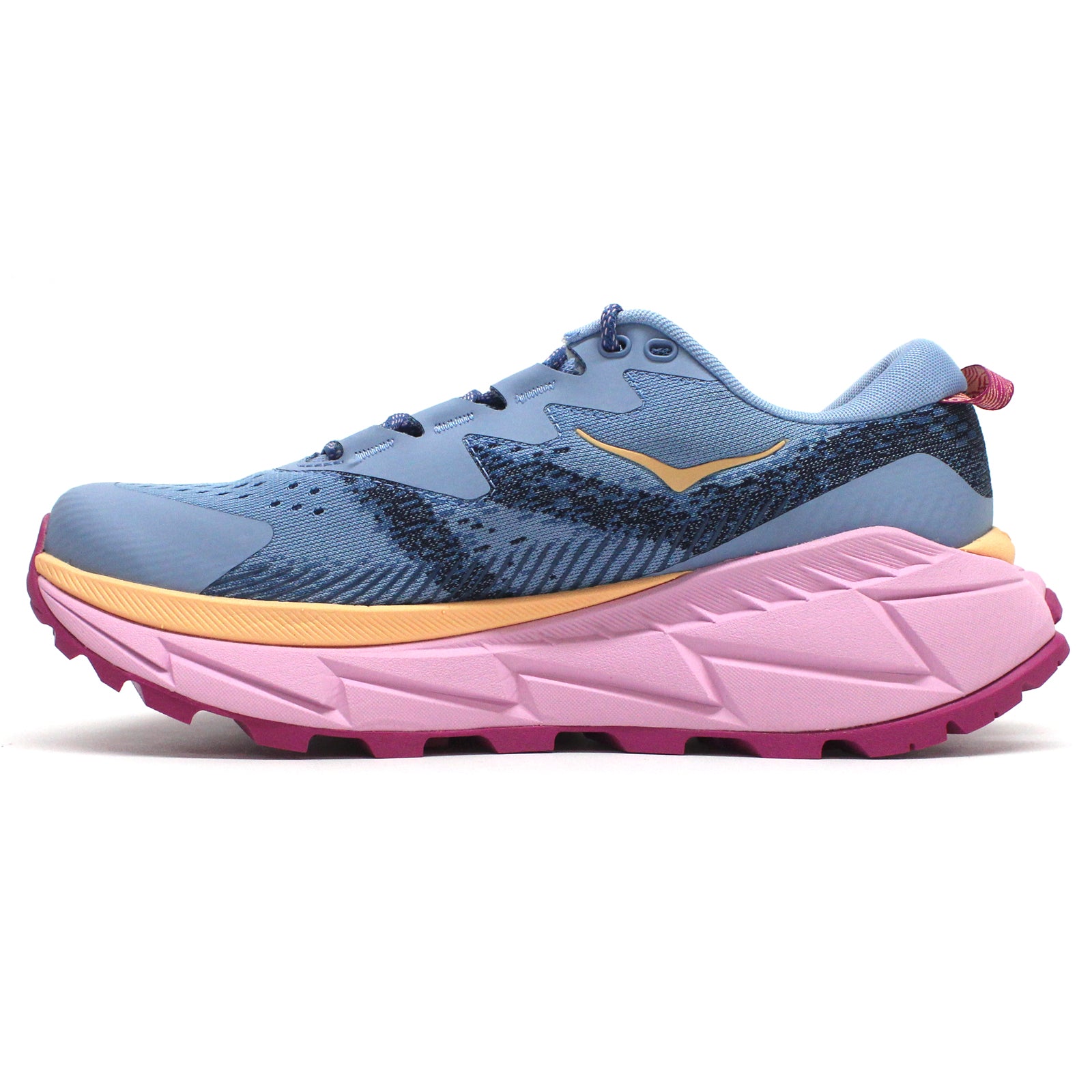 Hoka Skyline Float X Textile Synthetic Womens Trainers#color_azure rain pink twilight