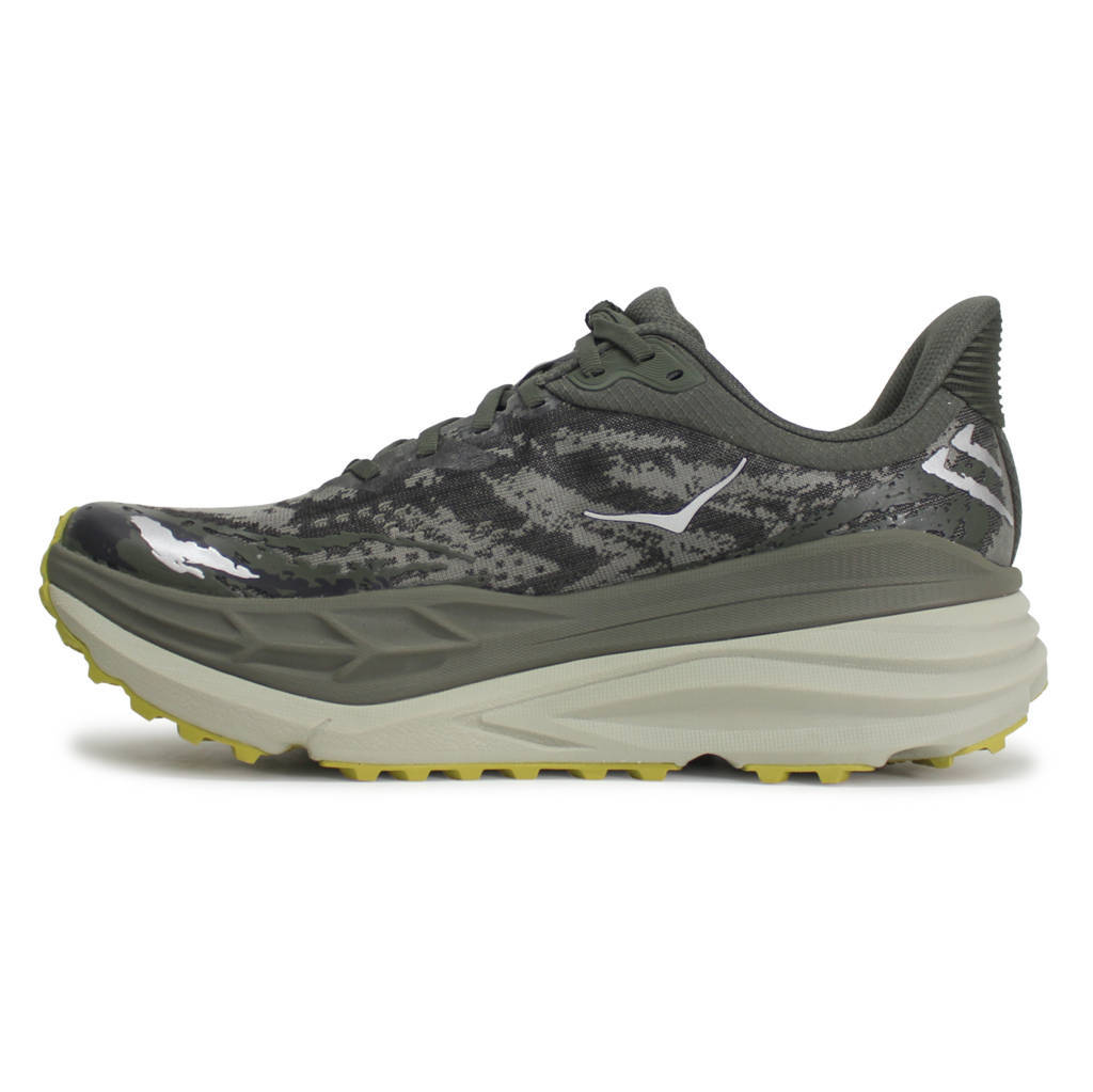 Hoka One One Stinson 7 Textile Synthetic Mens Trainers#color_olive haze forest cover