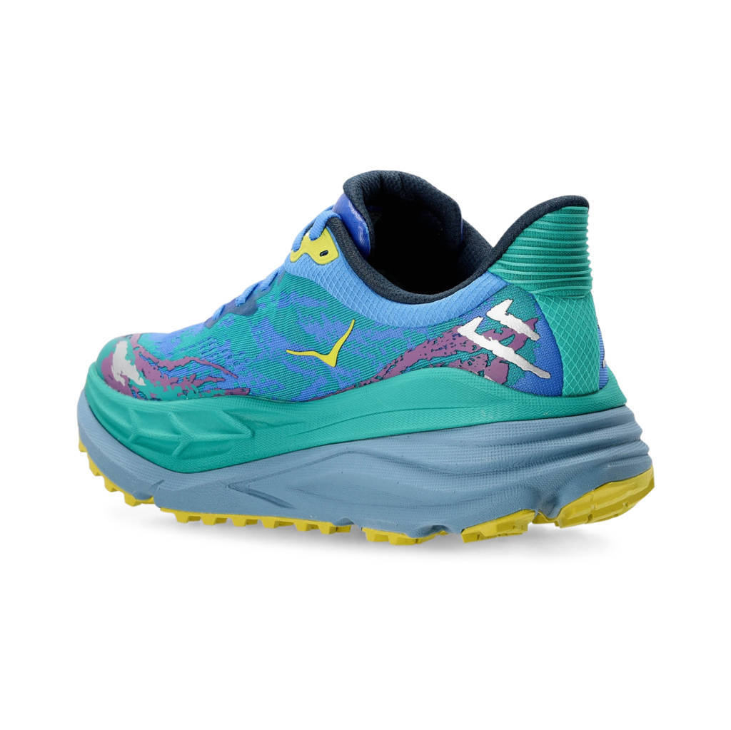 Hoka One One Stinson 7 Textile Synthetic Mens Trainers#color_virtual blue tech green