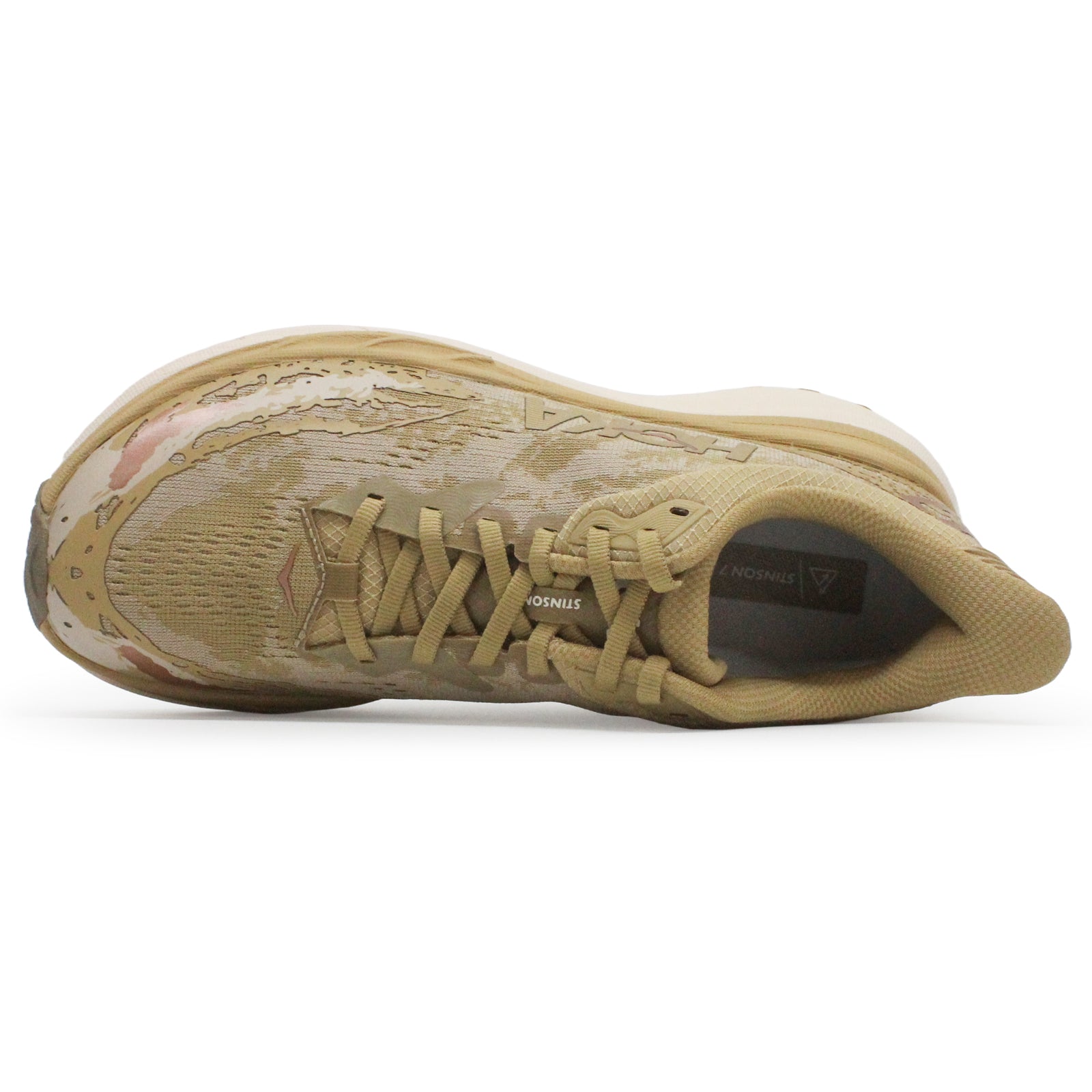 Hoka Stinson 7 Textile Synthetic Mens Trainers#color_wheat shifting sand