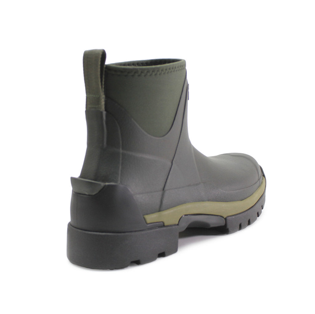 Hunter Balmoral Chelsea Neoprene Rubber Womens Boots#color_dark olive