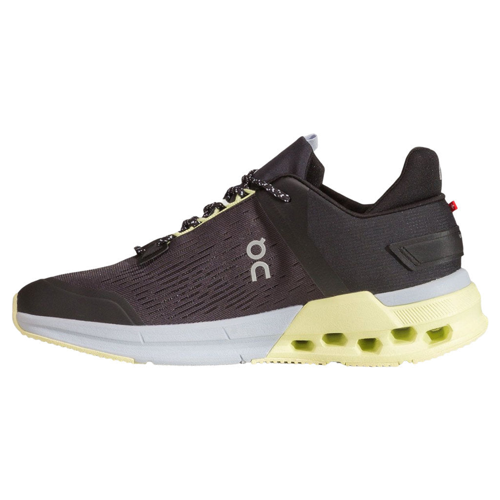 On Cloudnova Flux Textile Synthetic Womens Trainers#color_black hay