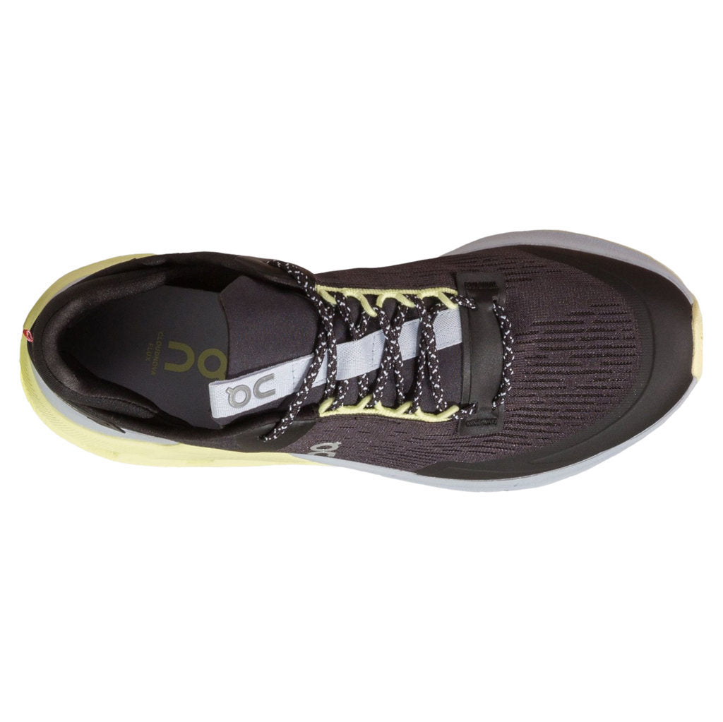 On Cloudnova Flux Textile Synthetic Womens Trainers#color_black hay