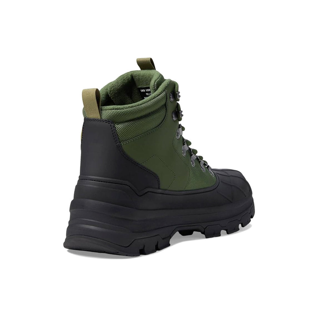 Hunter Explorer Duck Synthetic Textile Mens Boots#color_flexing green black