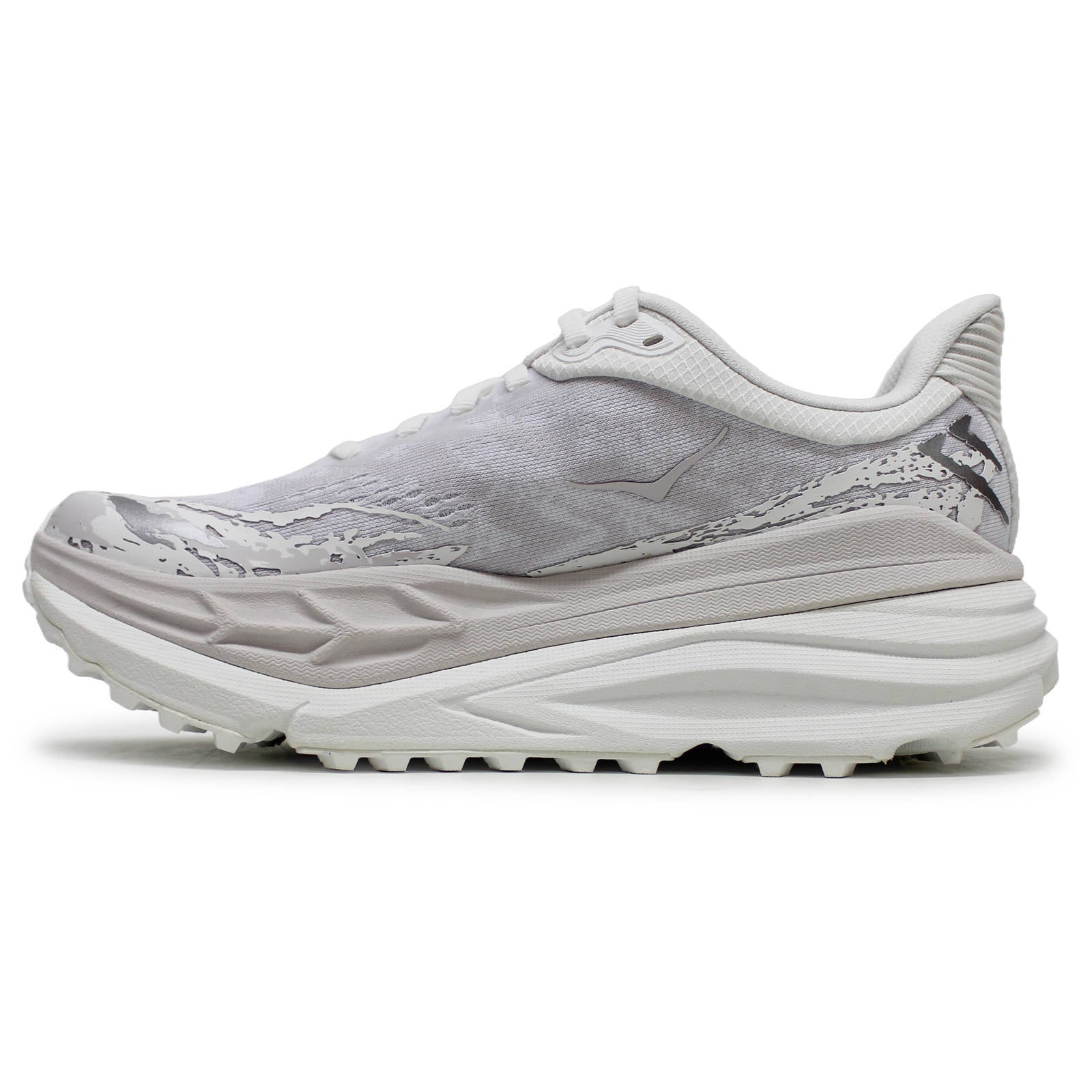 Hoka One One Stinson 7 Textile Synthetic Womens Sneakers#color_White White