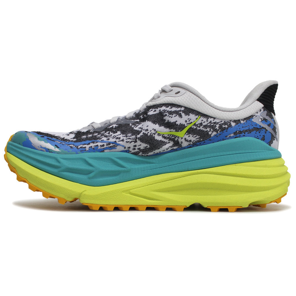 Hoka One One Stinson 7 Textile Synthetic Womens Trainers#color_white evening primrose