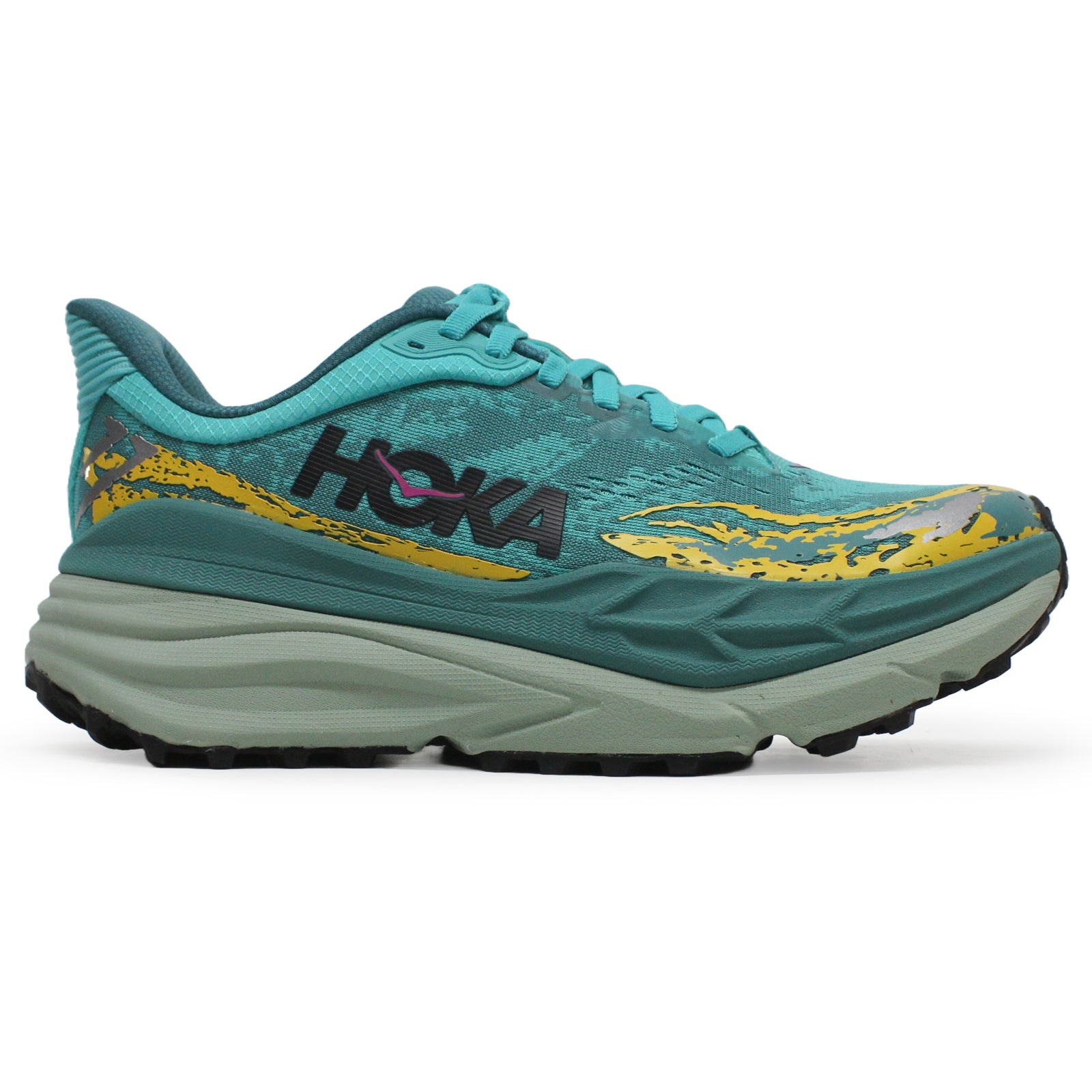 Hoka Stinson 7 Textile Synthetic Womens Trainers#color_electric aqua oceanic