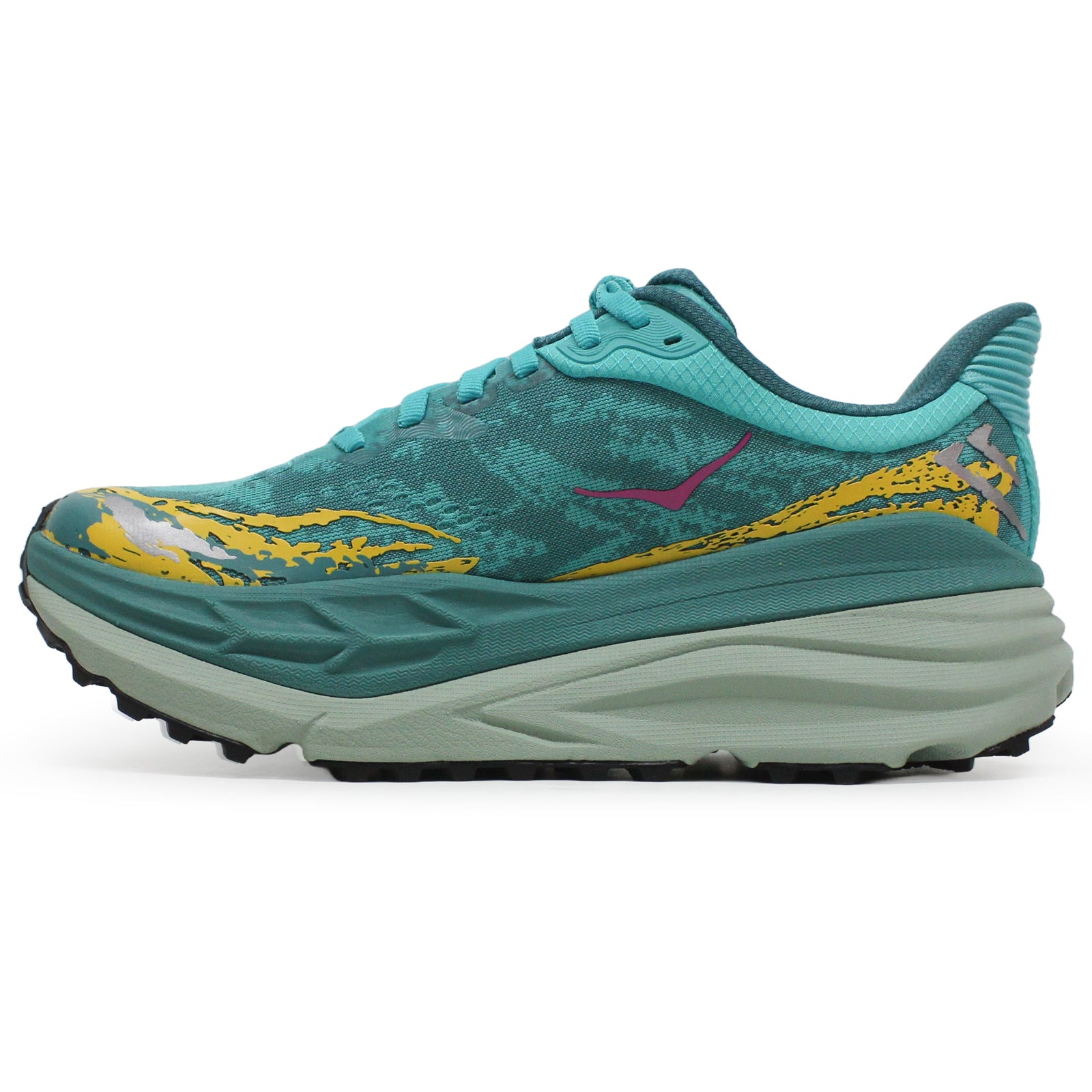 Hoka Stinson 7 Textile Synthetic Womens Trainers#color_electric aqua oceanic