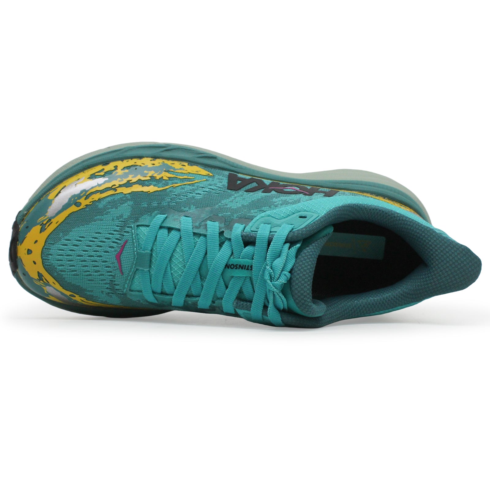 Hoka Stinson 7 Textile Synthetic Womens Trainers#color_electric aqua oceanic