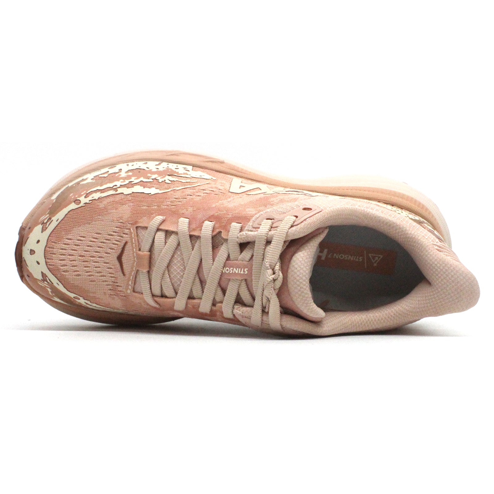 Hoka Stinson 7 Textile Synthetic Womens Trainers#color_cream sandstone