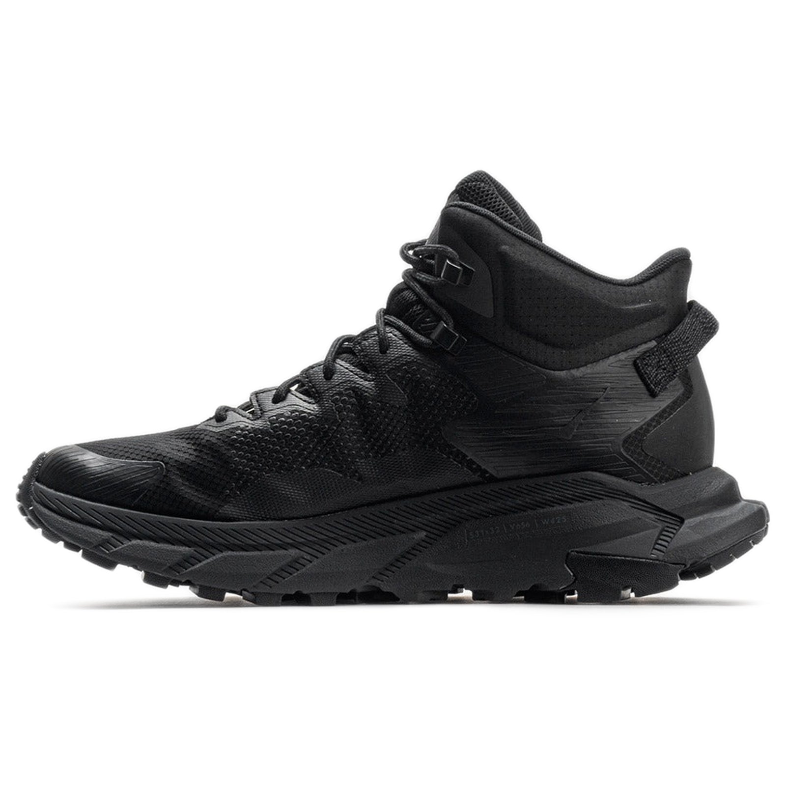 Hoka Trail Code GTX 1123165-BRVN Textile Synthetic Mens Boots - Black Raven - 12#color_black raven