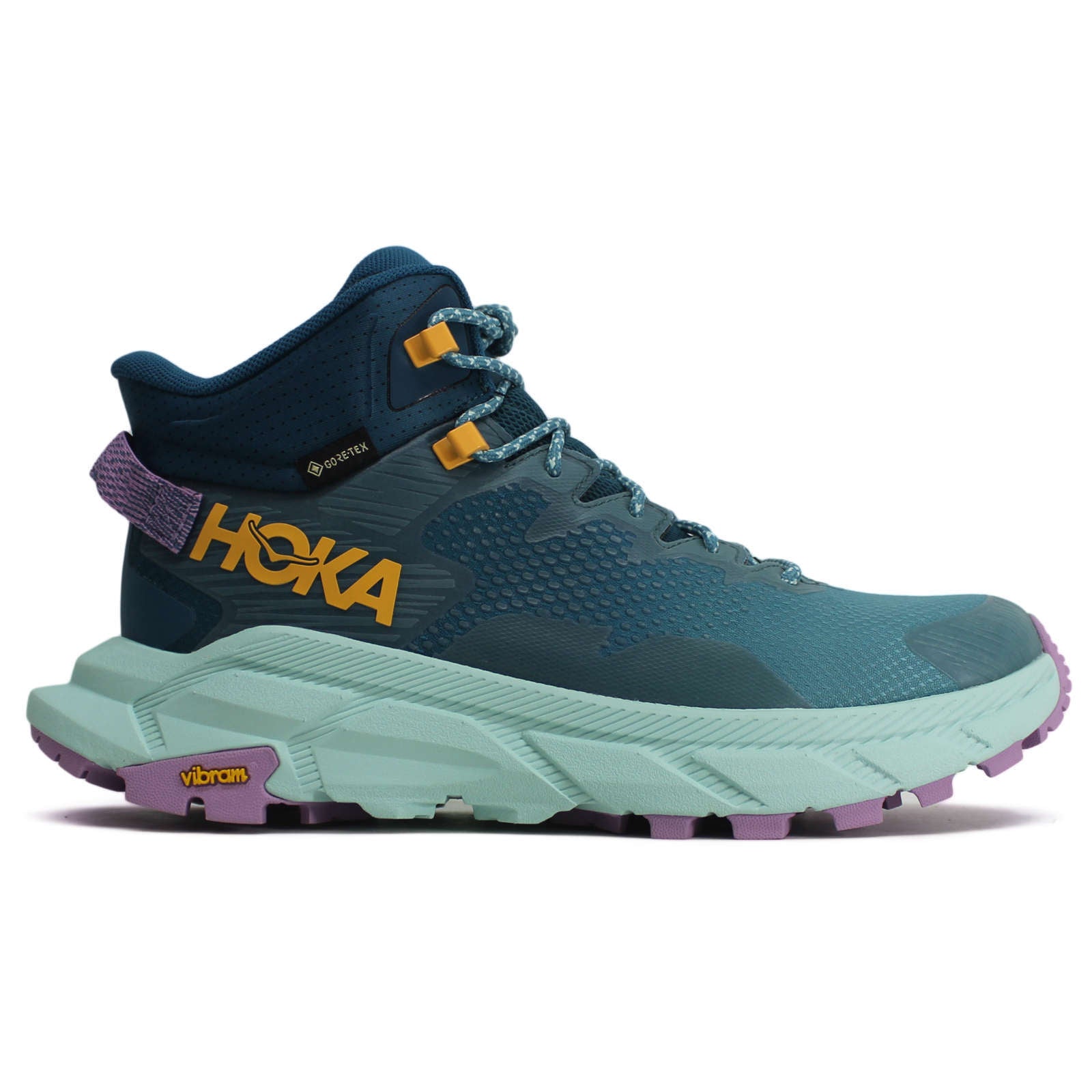 Hoka Womens Boots Trail Code GTX Casual Lace Up Textile Synthetic - UK 6