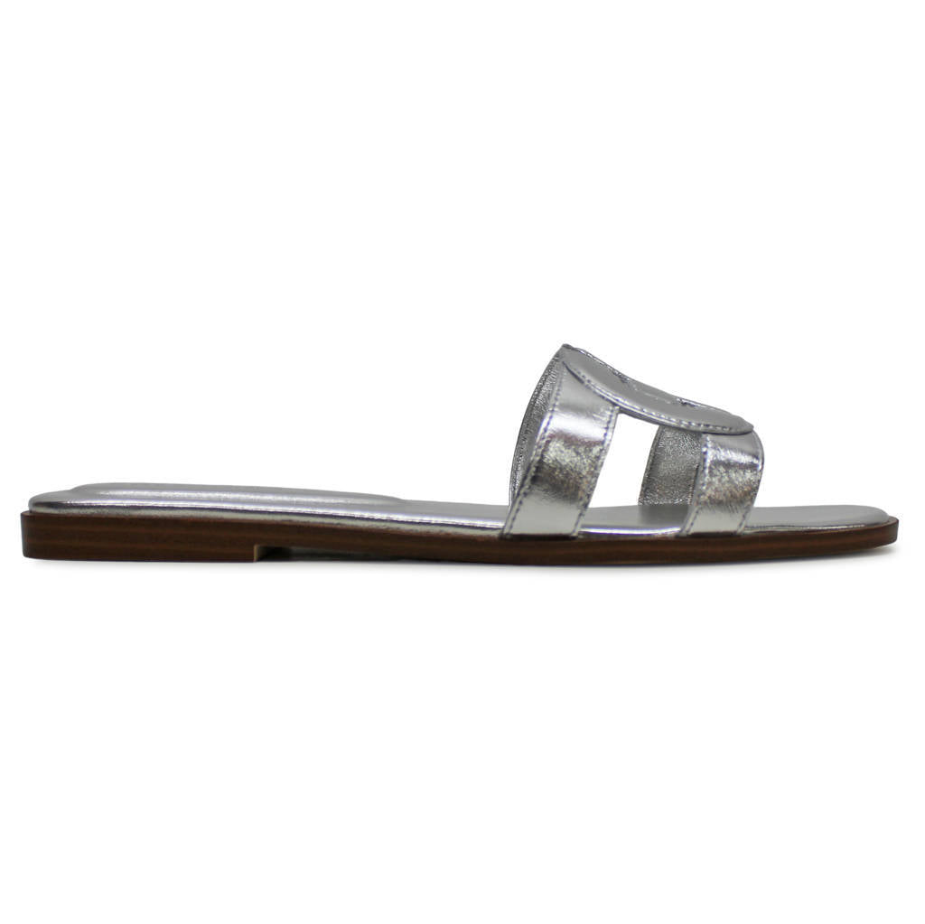 Cole Haan Chrisee Leather Womens Sandals#color_silver