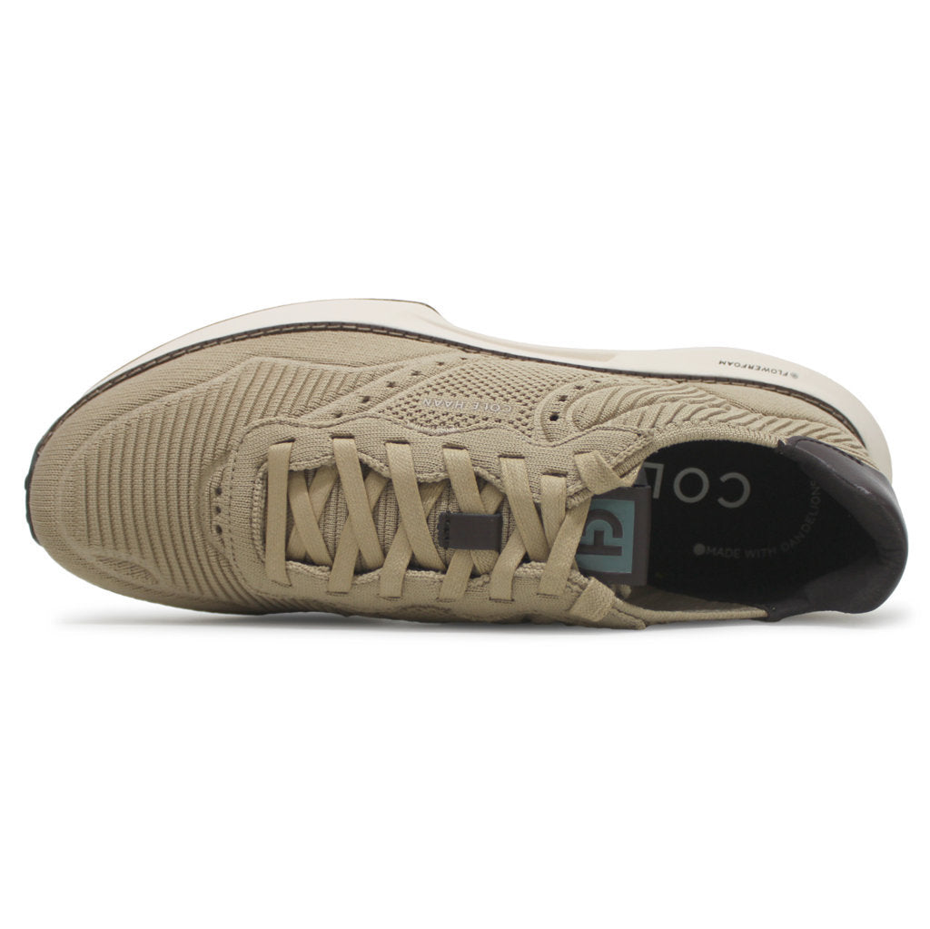 Cole Haan Grandpro Ashland Stitchlite Textile Mens Trainers#color_sesame dark chocolate ivory